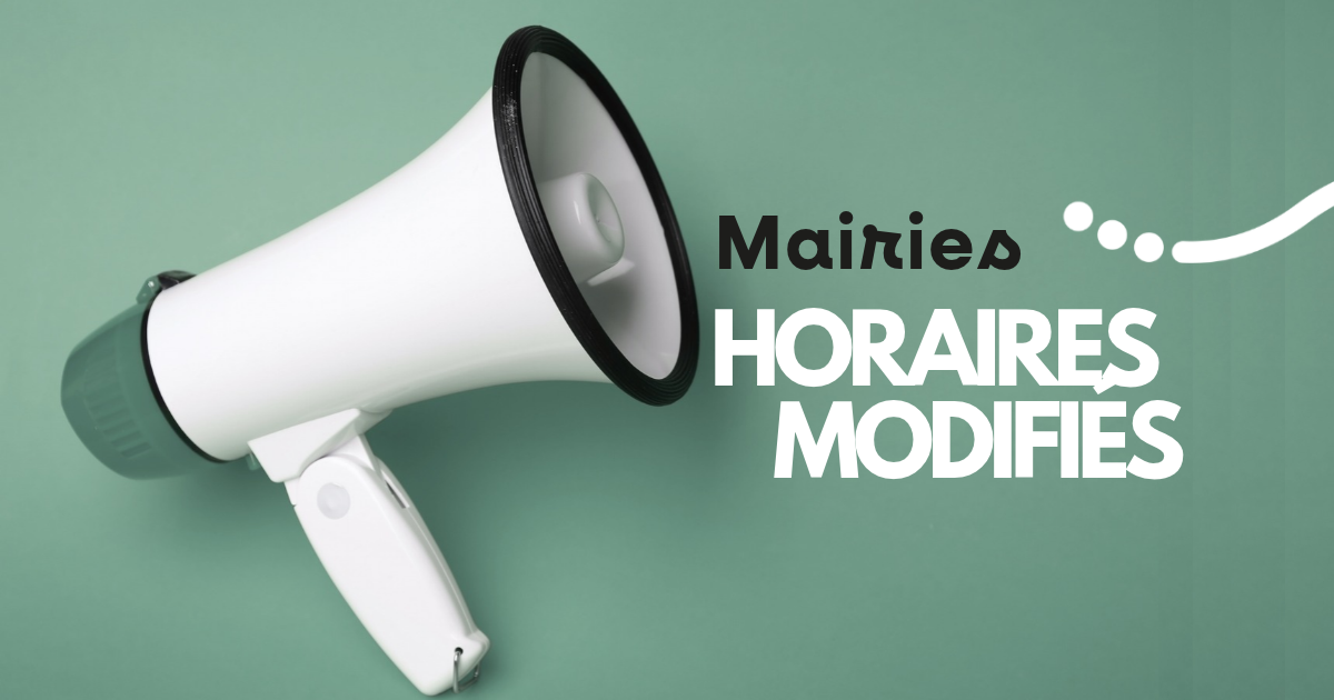 Modification des horaires des mairies